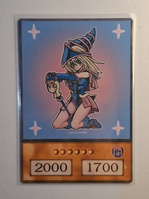 Handmade DMG card new with Dark Magician Girl art in sleeve