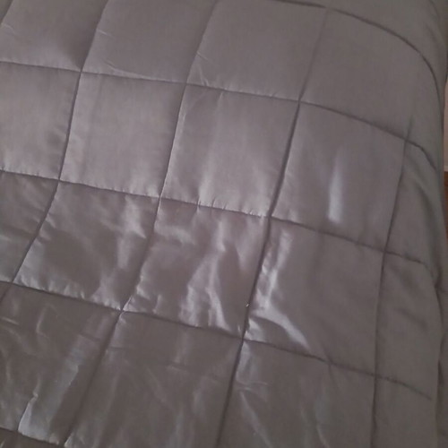 Weighted blanket 7kg 196x215 cm like new, grey anthracite