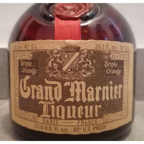 Grand Marnier Liquer sealed 1 liter, Triple Orange