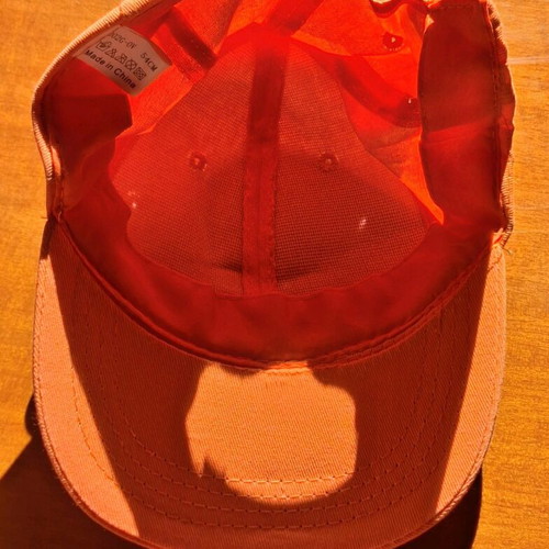 Jockey hat orange like new, size 54 cm