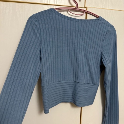 Shein blue blouse used, size S