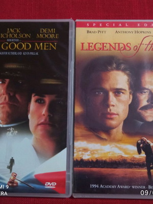 Movies Legends of the Fall and A Few Good Men like new, 2 together
