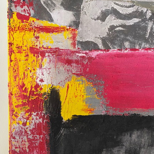 Modern handmade painting 70x90 cm like new