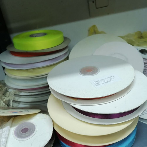 Ribbons in various colors for sewing and general use, new