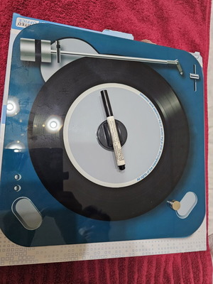 Magnetic Glass Note Surface with Retro Vinyl Design new