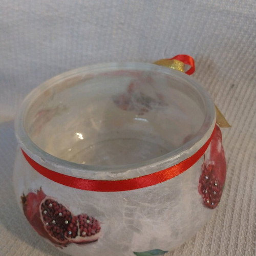 Christmas bowl handmade decorated new