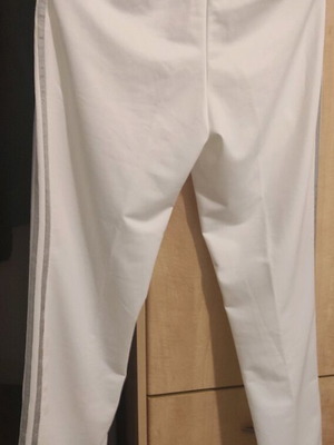 Adidas sweatpants like new, white and gray, size M