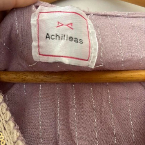 Achilleas Accessories kaftan, purple lilac with embroidery