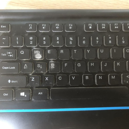 Zeroground keyboard used, wired with USB