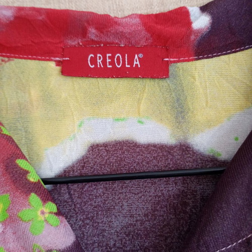 Vintage Y2K Creola shirt colourful printed pattern, like new, size 42