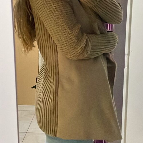 Jacket with lining like new, beige, size XL