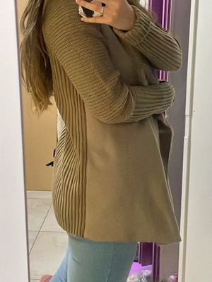 Jacket with lining like new, beige, size XL