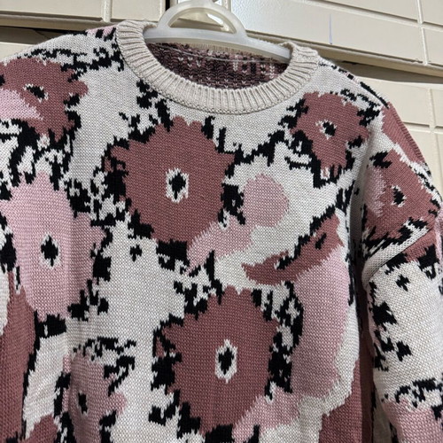 Pullover like new, size S/M, beige and pink