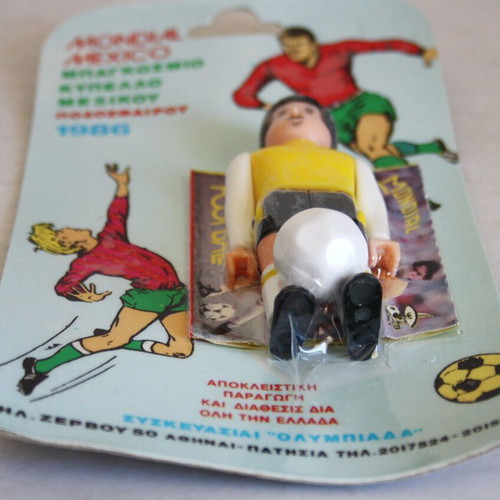 Mondial Mexico 86 Airgam Boys AEK figure new with Olympiada sticker pack