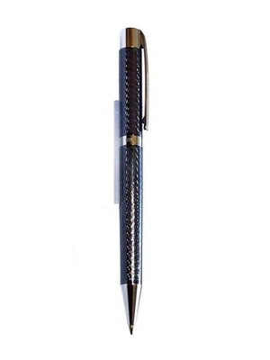 Στυλό Cerruti 1881 Ballpoint Pen ασημί και μωβ με μπλε μελάνι καινούργιο