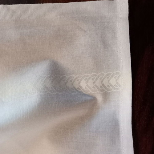Cotton tablecloth white 235x148 cm with 12 napkins new
