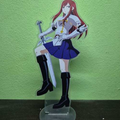 Erza Scarlet Acrylic Figure new from Fairy Tail anime