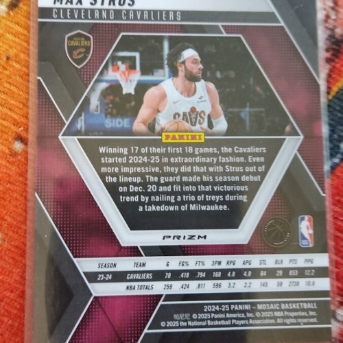 Panini's Mosaic Prizm 2024-25 Max Strus 13/75 like new