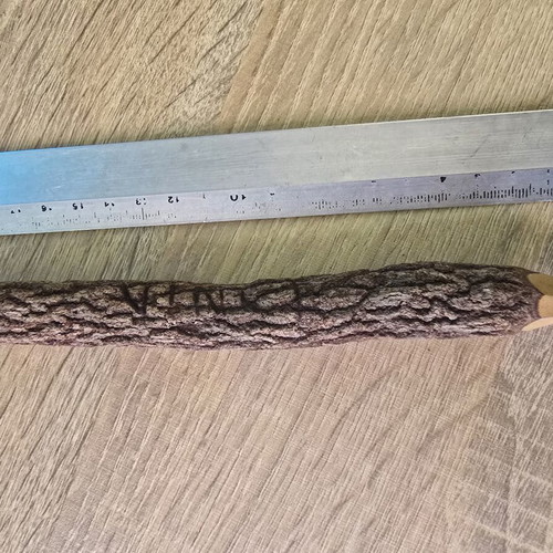 Handmade wooden pencil "Venice" from natural branch like new