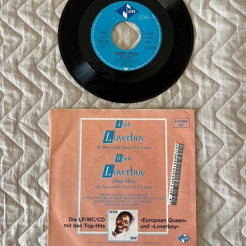 Billy Ocean Loverboy 7" 45rpm vinyl single like new