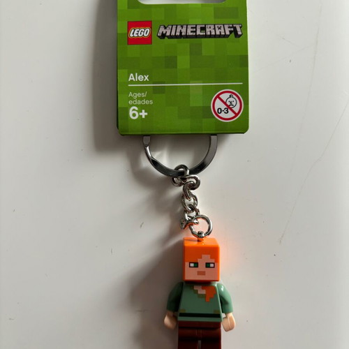 Lego Minecraft Alex keychain new