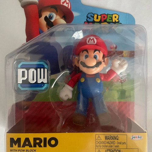 World of Nintendo Super Mario POW 4" collectible figure new