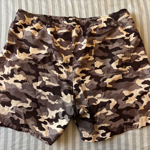 3Guys Camo Men's Swim Shorts Medium Like New Black Gray
