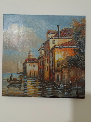 Κάδρο με decoupage θαλασσινό τοπίο σαν καινούργιο