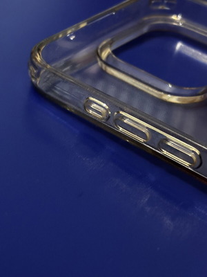 Transparent silicone case for iPhone 15 Pro Max