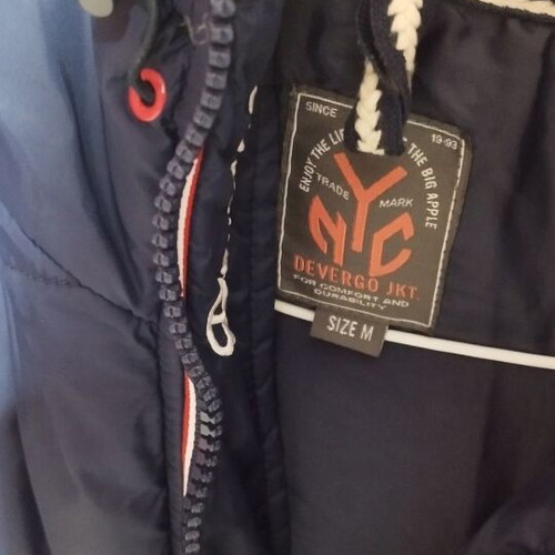 Blue teenage boys jacket like new for 12-14 years old