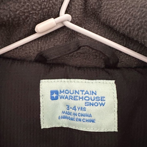 Winter warm jacket size 3-4 years like new, black and orange