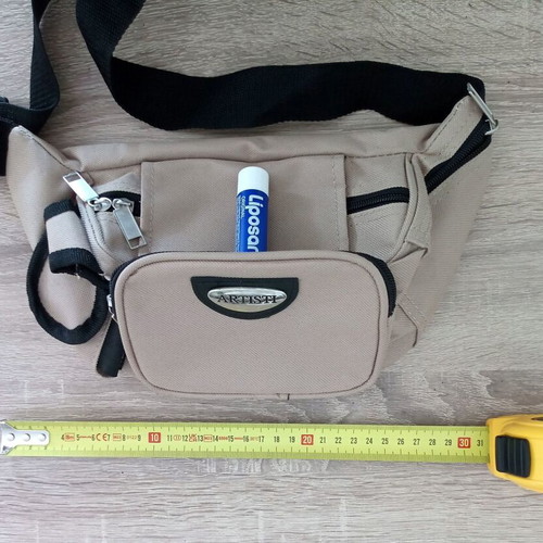 Aristi waist bag beige - black like new
