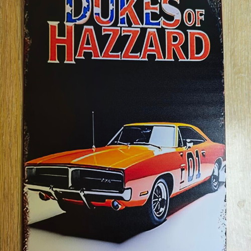 Metal decorative sign Dukes of Hazzard General Lee 01 like new