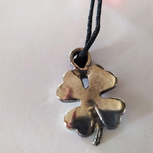 Keychain charm four-leaf clover like new from Vodafone 2005