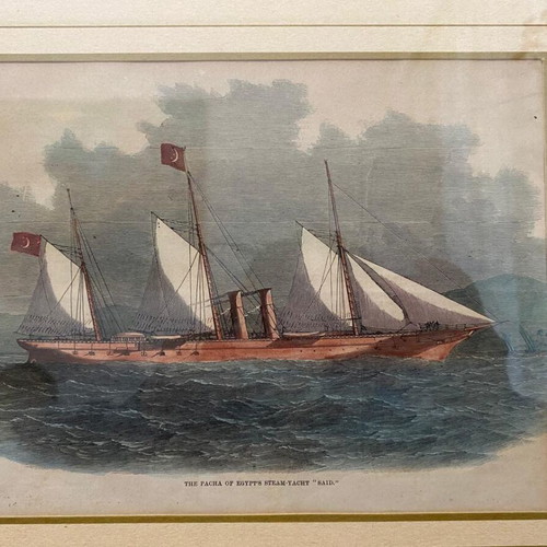 Original 1870 Hand-Colored Engraving like new