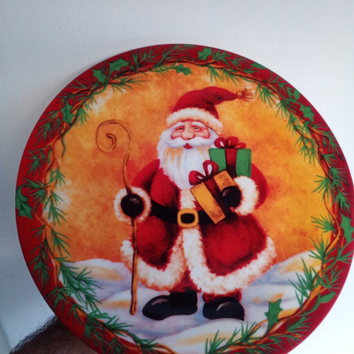 Vintage Christmas plate used