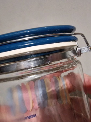 Jar with lid used