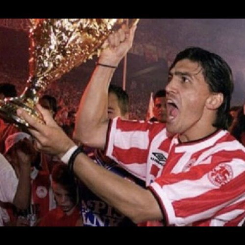 Olympiacos 75 Years Jersey new, with name Giorgos Amanatidis XL