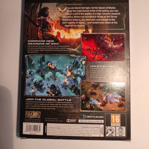 Starcraft II Heart of the Swarm expansion set like new for PC