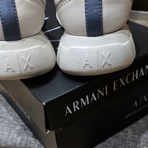 Armani Exchange white sports shoes like new, size 37.5-38