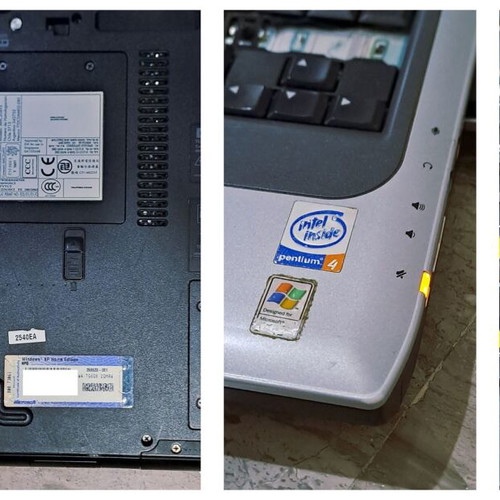 HP Compaq Presario 2500 vintage laptop Pentium 4 2.66GHz