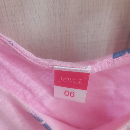 Summer dress for baby girl, pink with mermaid print