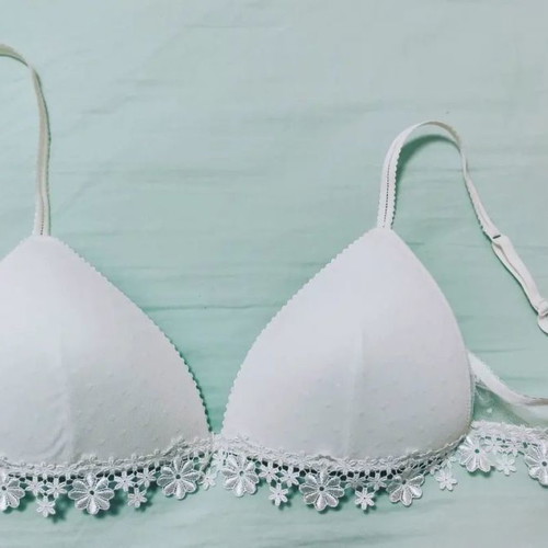 H&M bra white without underwire new