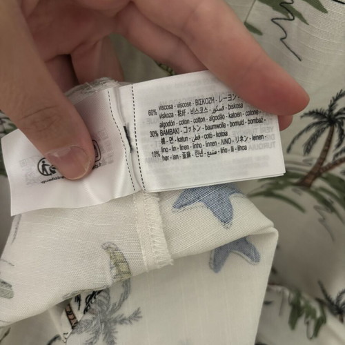 Zara summer tropical dress white with palm trees and starfish like new