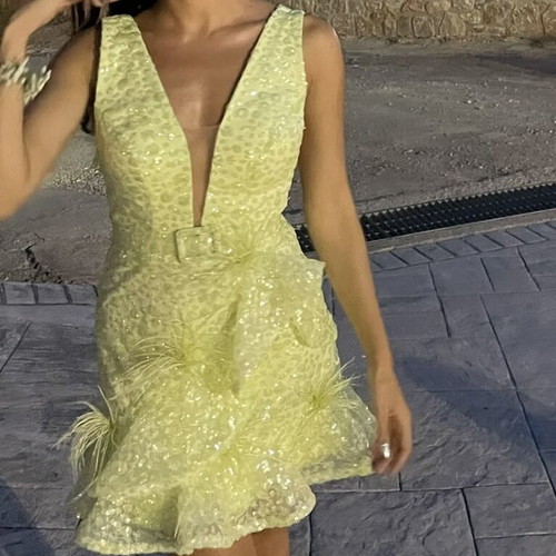 Lime Dress from InStyle shop like new, ideal for wedding guest