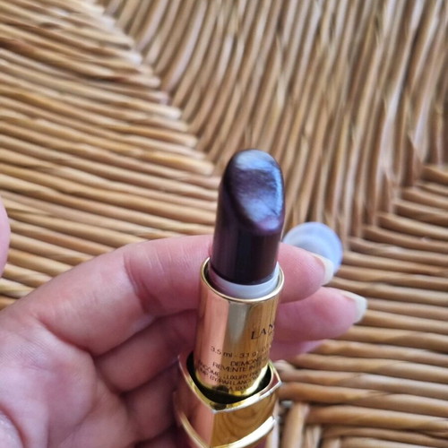 Lancome L'Absolu Rouge Lipstick used, l absolue Rouge 484