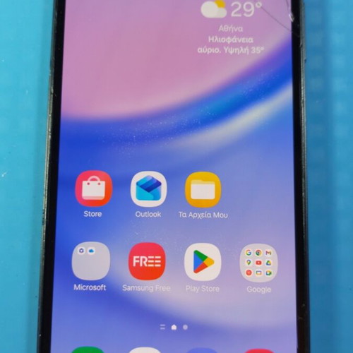 Samsung Galaxy A15 4/128 used with cracked screen, Android 14, NFC