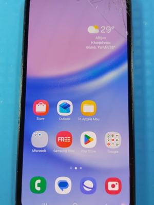 Samsung Galaxy A15 4/128 used with cracked screen, Android 14, NFC