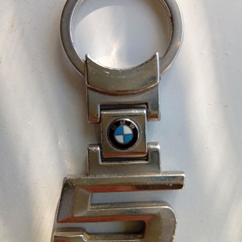 BMW 5 keychain like new, stainless steel made in Germany