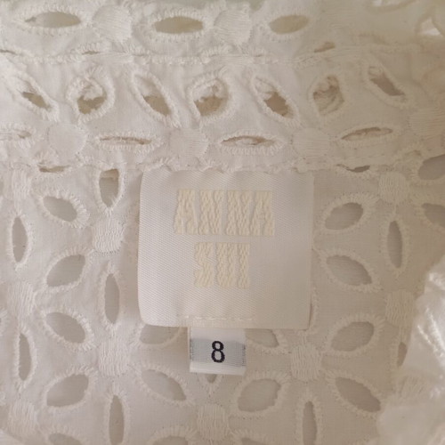 Anna Sui cotton dress size S new, white